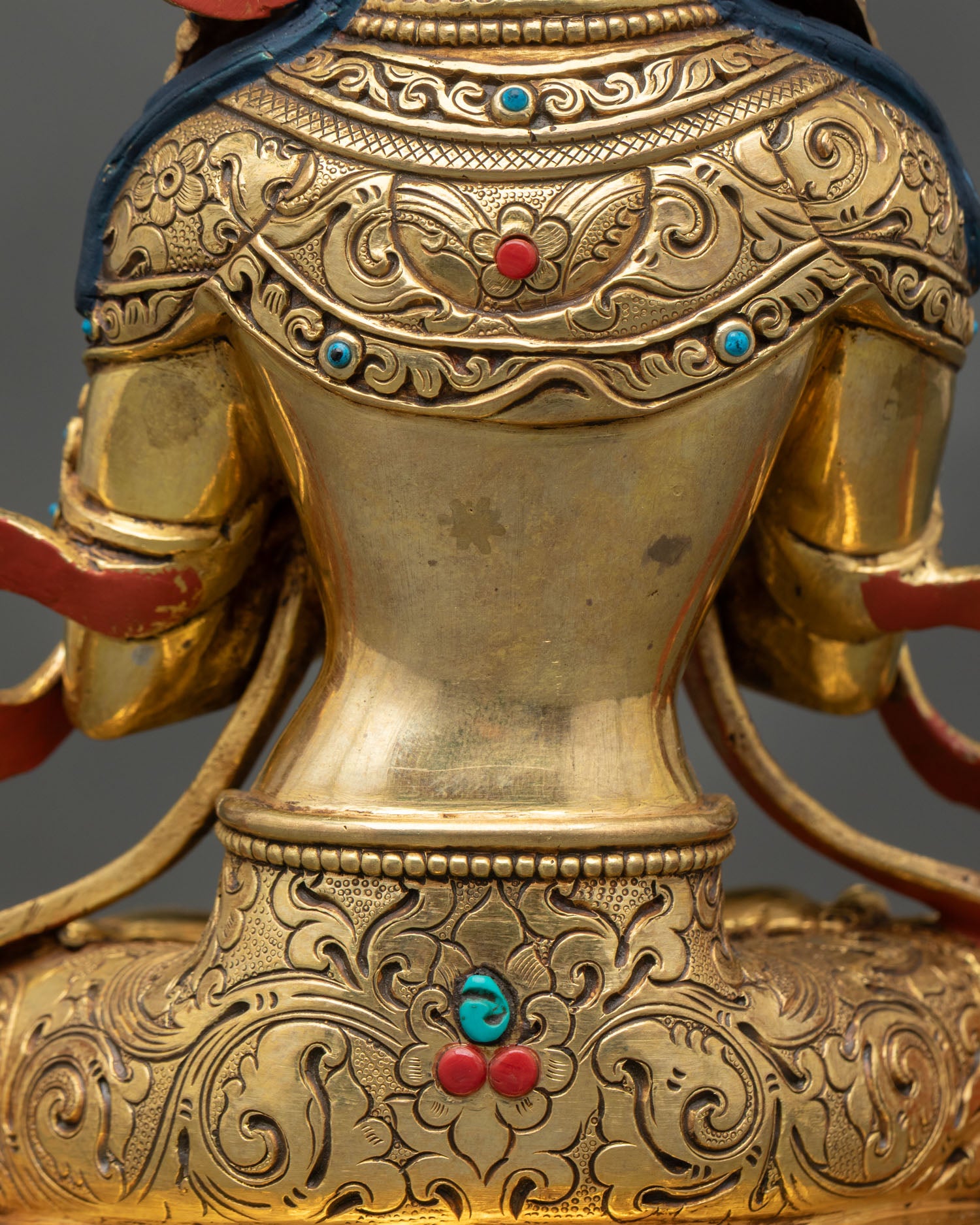 Vajradhara Buddhist Statue | Gold Fire-Gilded Copper Art