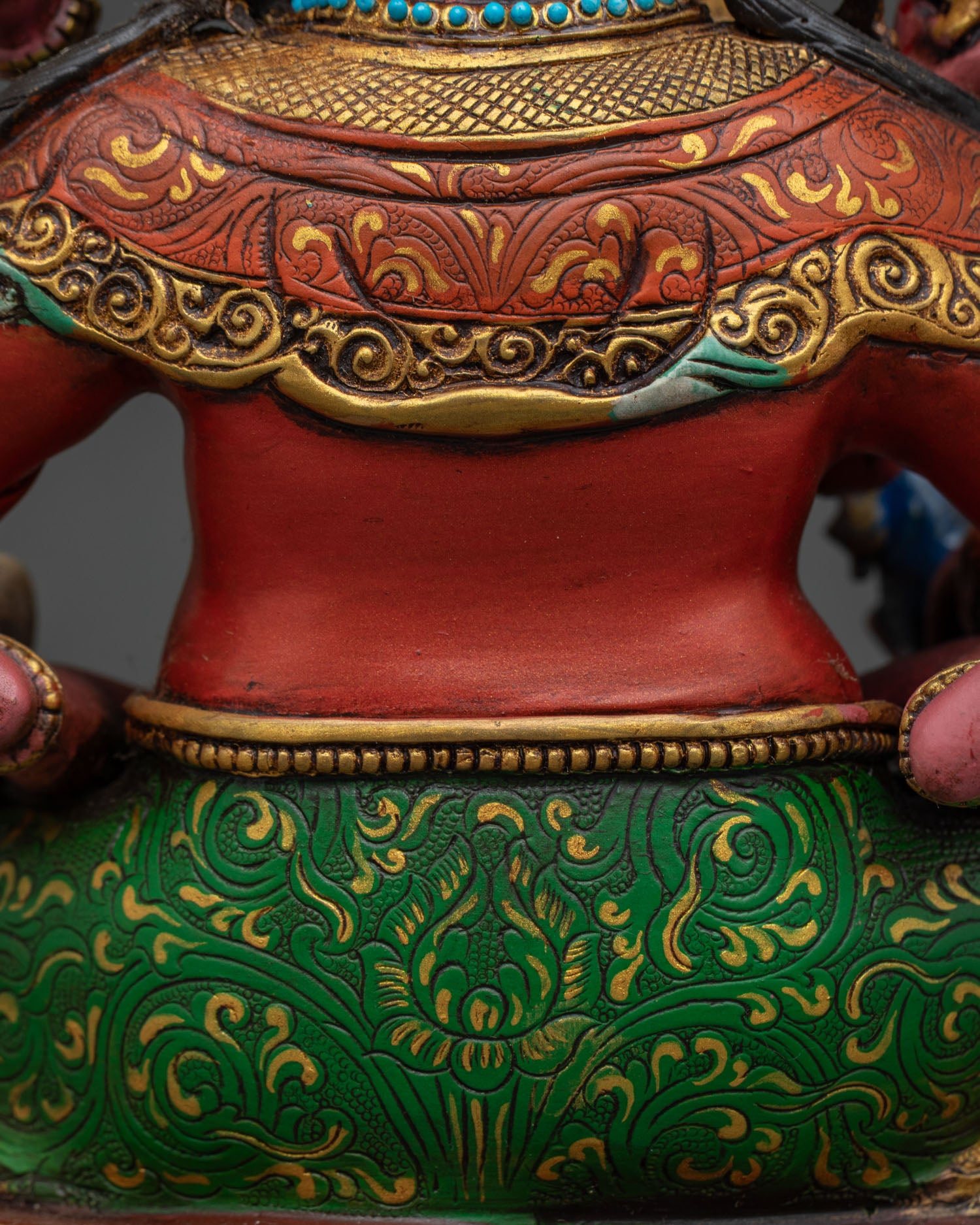 Red Dzambhala Statue