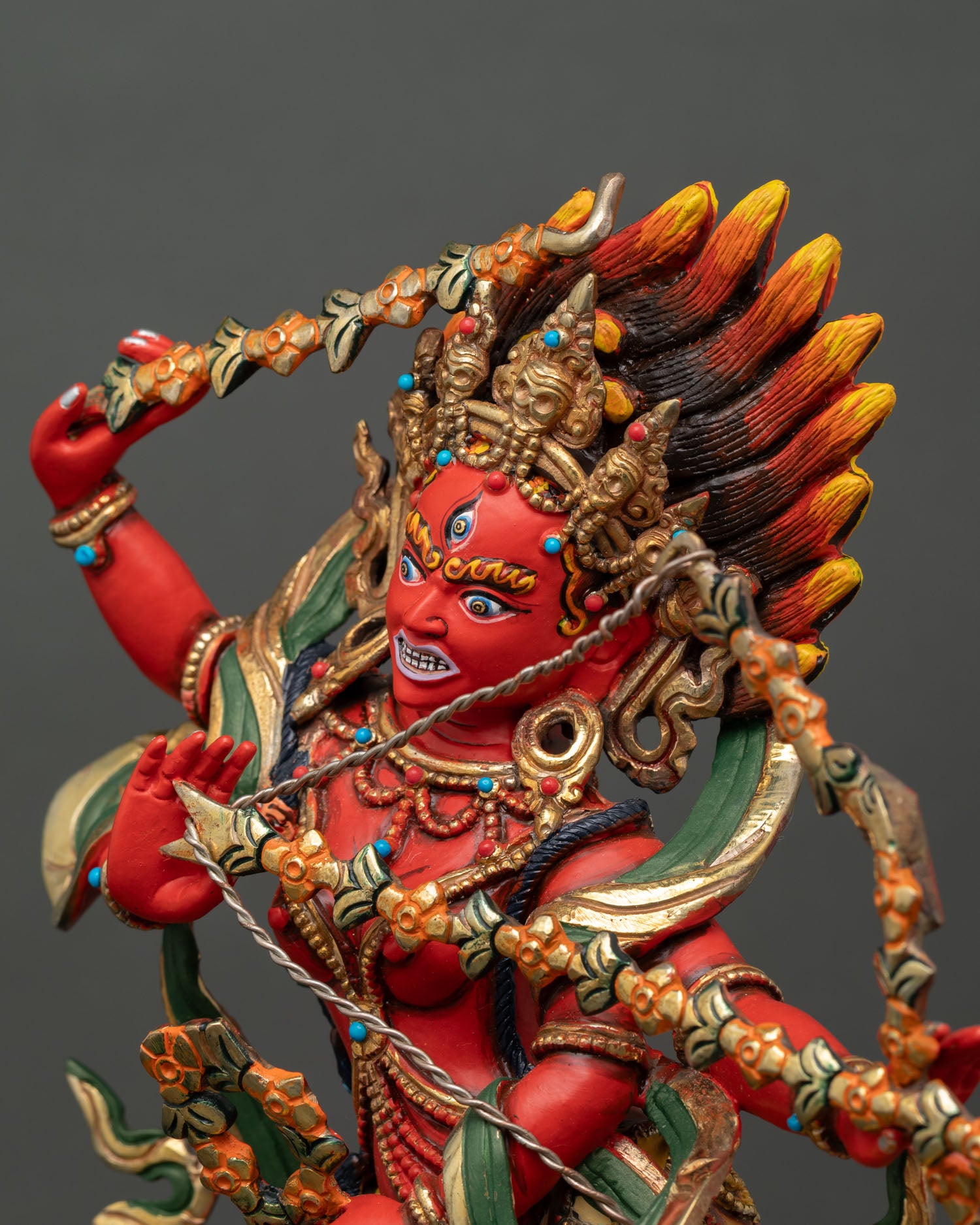 Kurukulla Statue | Vajrayana Dakini Spiritual Art from Nepal