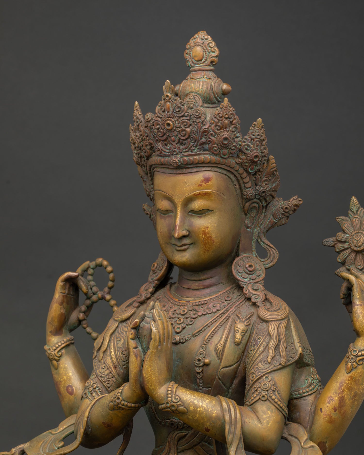 Chenrezig Statue | Four Armed Bodhisattva of Compassion