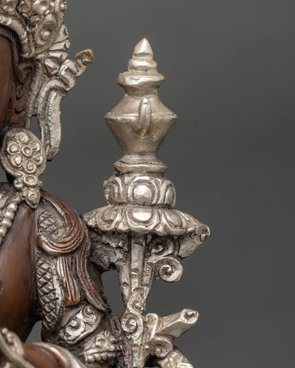 Oxidized Maitreya Buddha Statue – Authentic Buddhist Home Decor