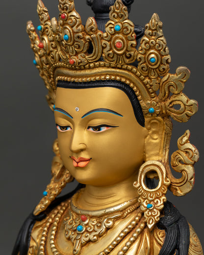 Kshitigarbha Statue | Sacred Protector for Altar & Meditation Space