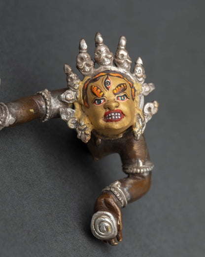 Four Armed Mahakala Statue | Powerful Guardian Deity Artwork