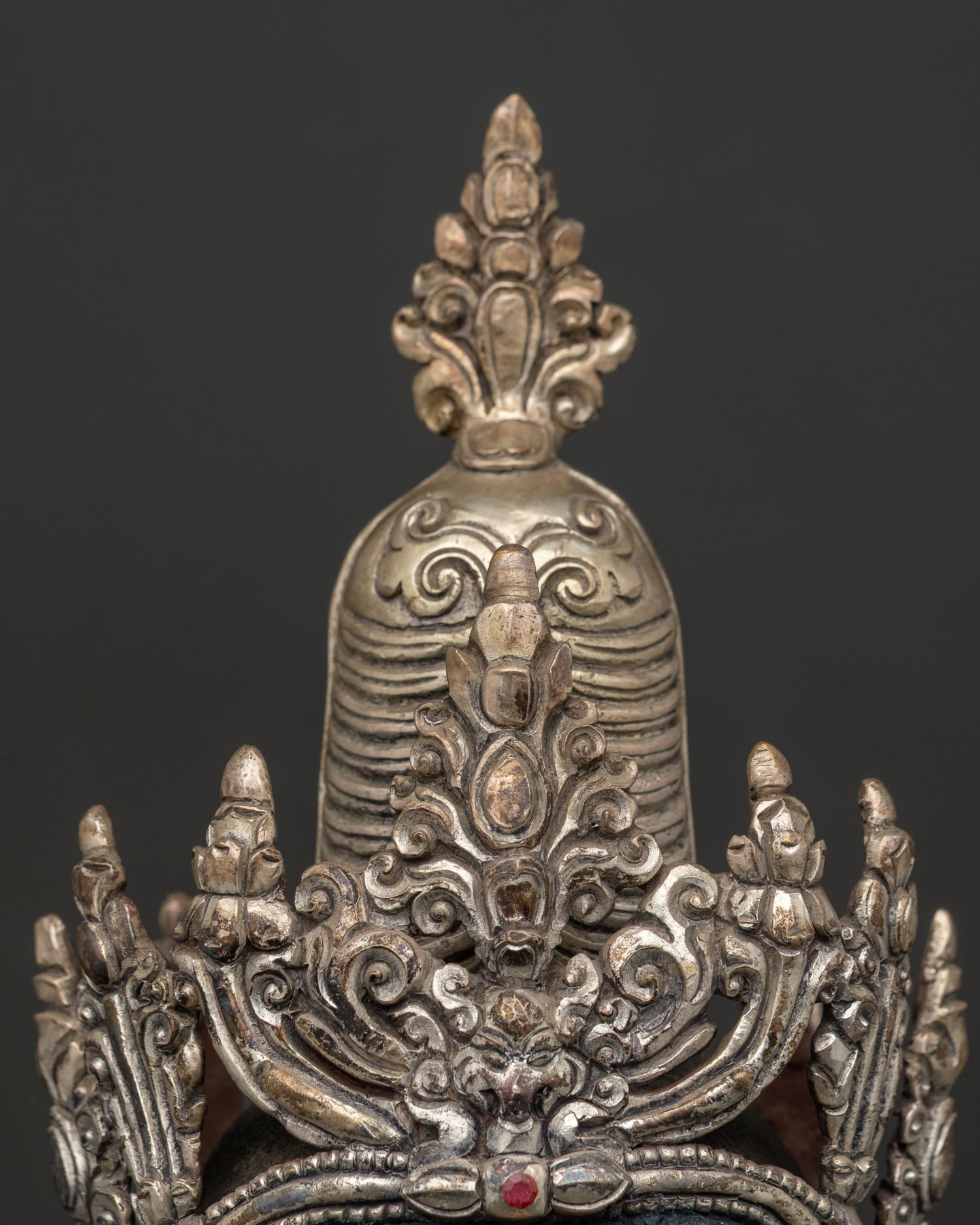Crowned Medicine Buddha Statue | Spiritual Handmade Sculpture