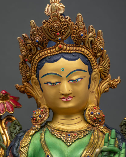 Green Tara Statue