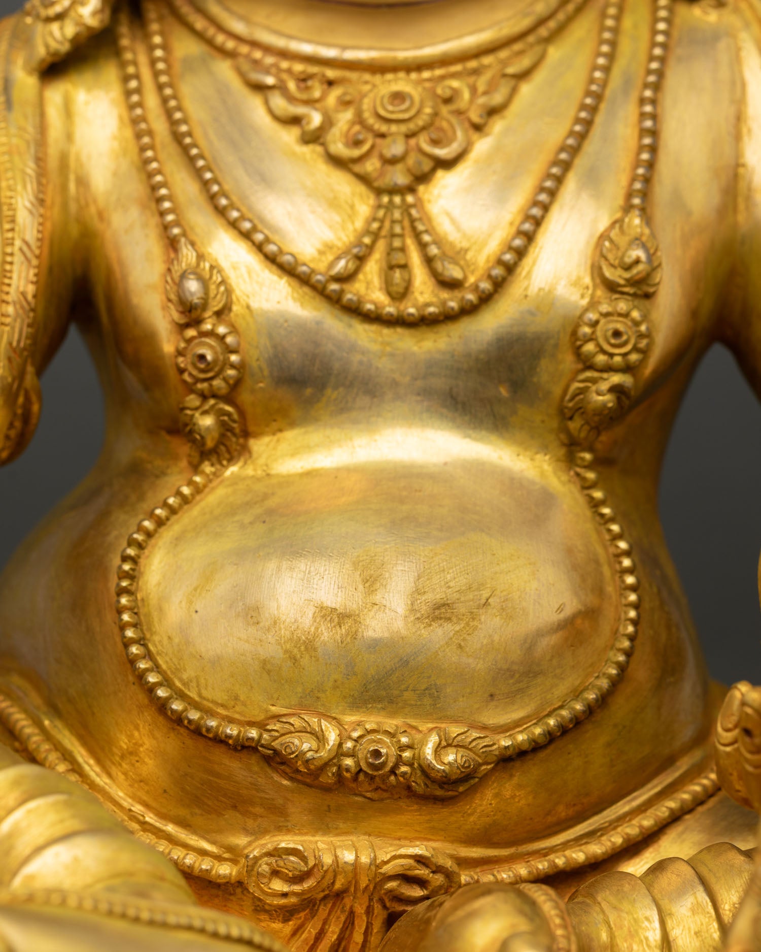Fine Dzambhala Statue from Nepal | Tibetan Buddhist Wealth Deity