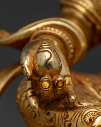 Dzambhala On Jeweled Throne Statue | Tibetan Buddhist Sculpture