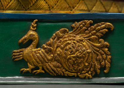 Mitrugpa With Throne Statue – Unshakeable Buddha Akshobhya Sculpture