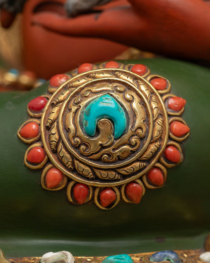 Dzambhala On Throne Statue | Manifest Prosperity and Abundance