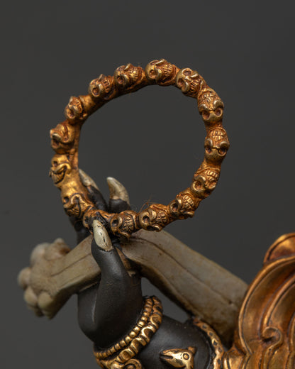 Wrathful Six-Armed Mahakala Statue | Powerful Vajrayana Buddhist Artwork