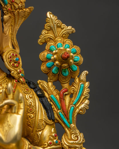High-Quality Green Tara Sculpture | The Swift Healer & Protector