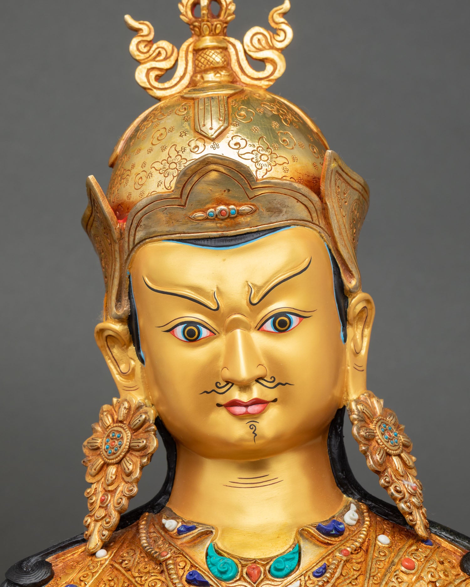 Enlightened Guru Rinpoche | Lost Wax Copper Sculpture