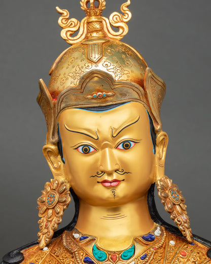Enlightened Guru Rinpoche | Lost Wax Copper Sculpture
