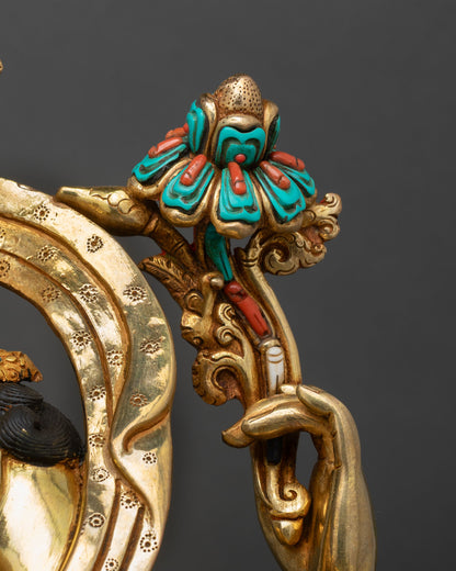 Four-Arm Chenrezig Statue | Large-Size Buddhist Idol from Nepal