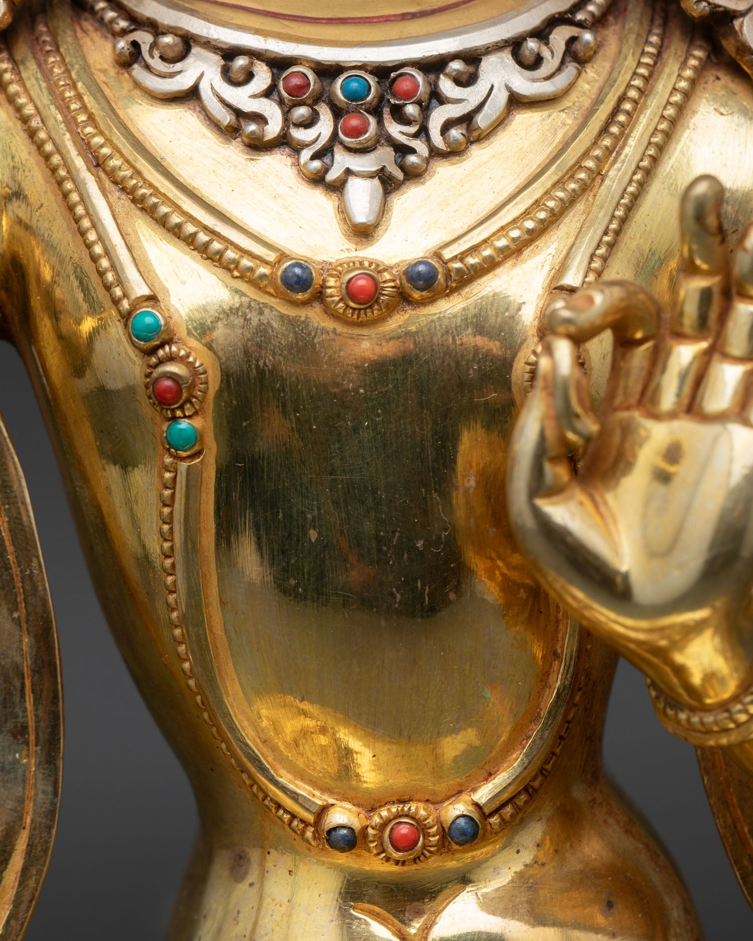 Manjushree Copper Statue | Spiritual Buddhist Art from Nepal