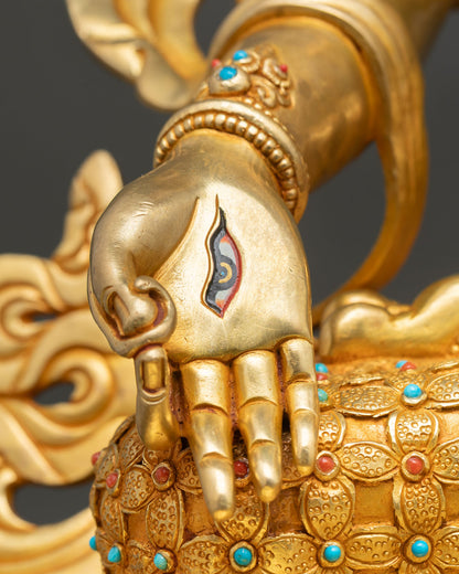 Beautiful White Tara | Himalayan Meditation Copper Sculpture