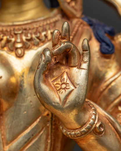 21 Tara Statue Set | Wish-Fulfilling Tree with Green Tara & 21 Forms