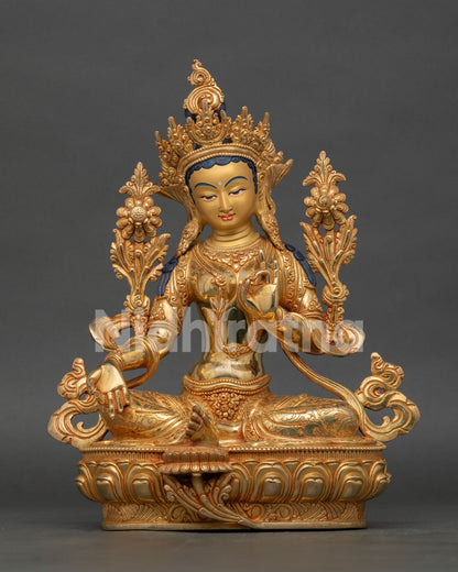 Green Tara Statue | Handcrafted Buddhist Spiritual Art