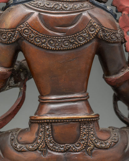 Green Tara Statue | Handmade Nepalese Copper Sculpture