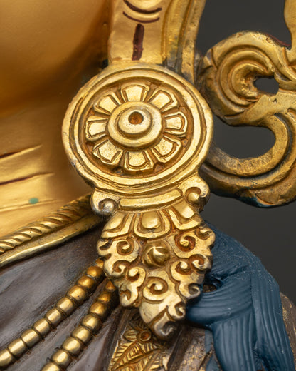 Oxidized Chenrezig Statue - Spiritual Home and Altar Decor