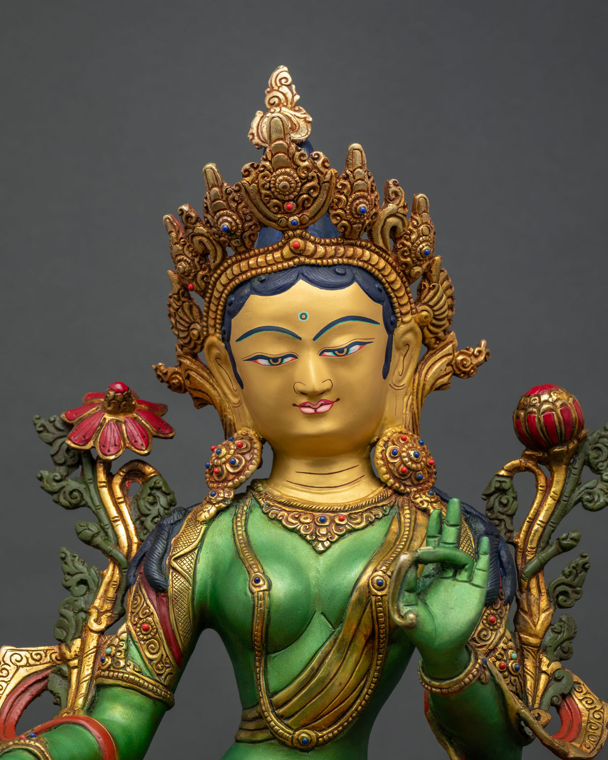 Green Tara Statue