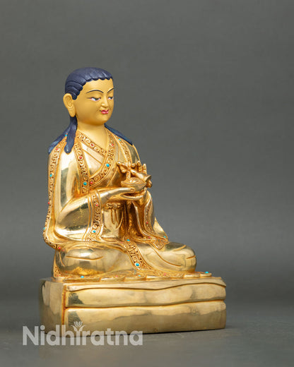 Five Shakya Master Statue Set - Himalayan Buddhist Lineage Figures