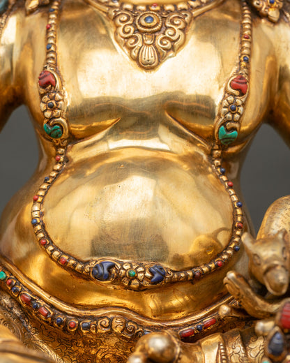 Jambhala Copper Statue | High-Quality Tibetan Buddhist Sculpture