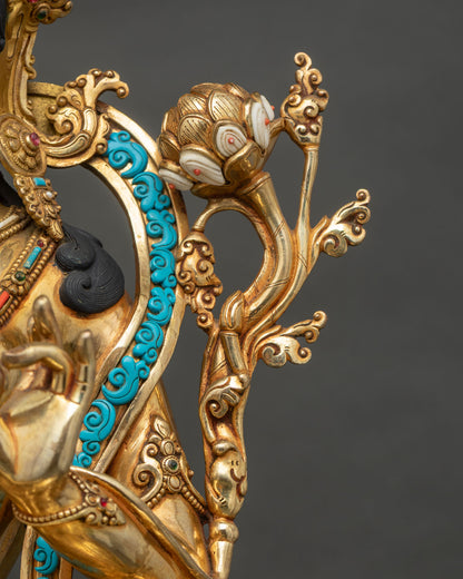 Green Tara Statue