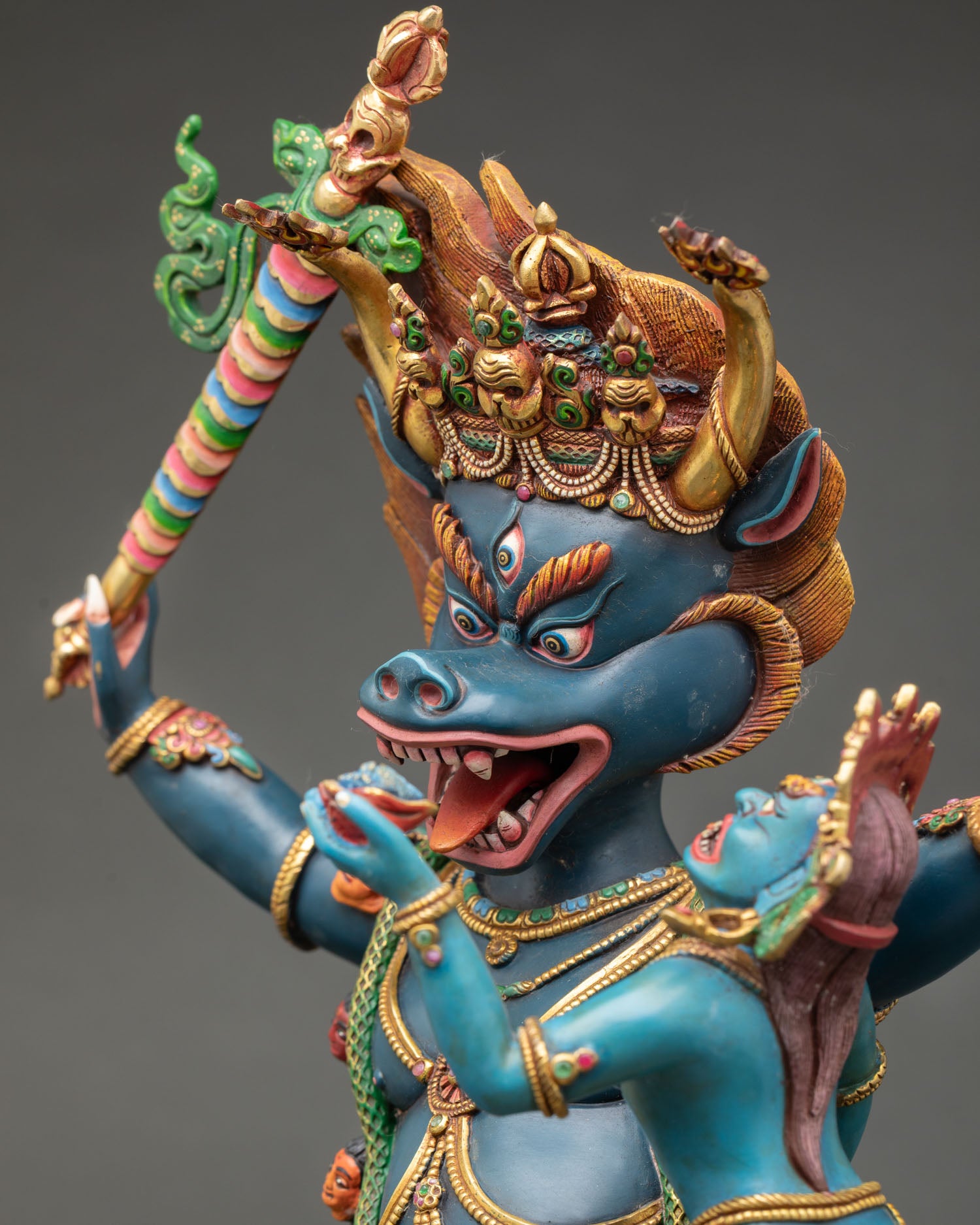 Yamantaka Statue | Sacred Vajrayana Wrathful Protector