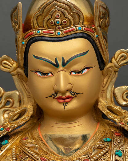 Powerful Guru Padmasambhava Statue | Buddhist Copper Figurine