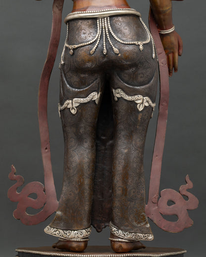 Standing Green Tara Statue from Nepal | Life-Size Buddhist Sculpture