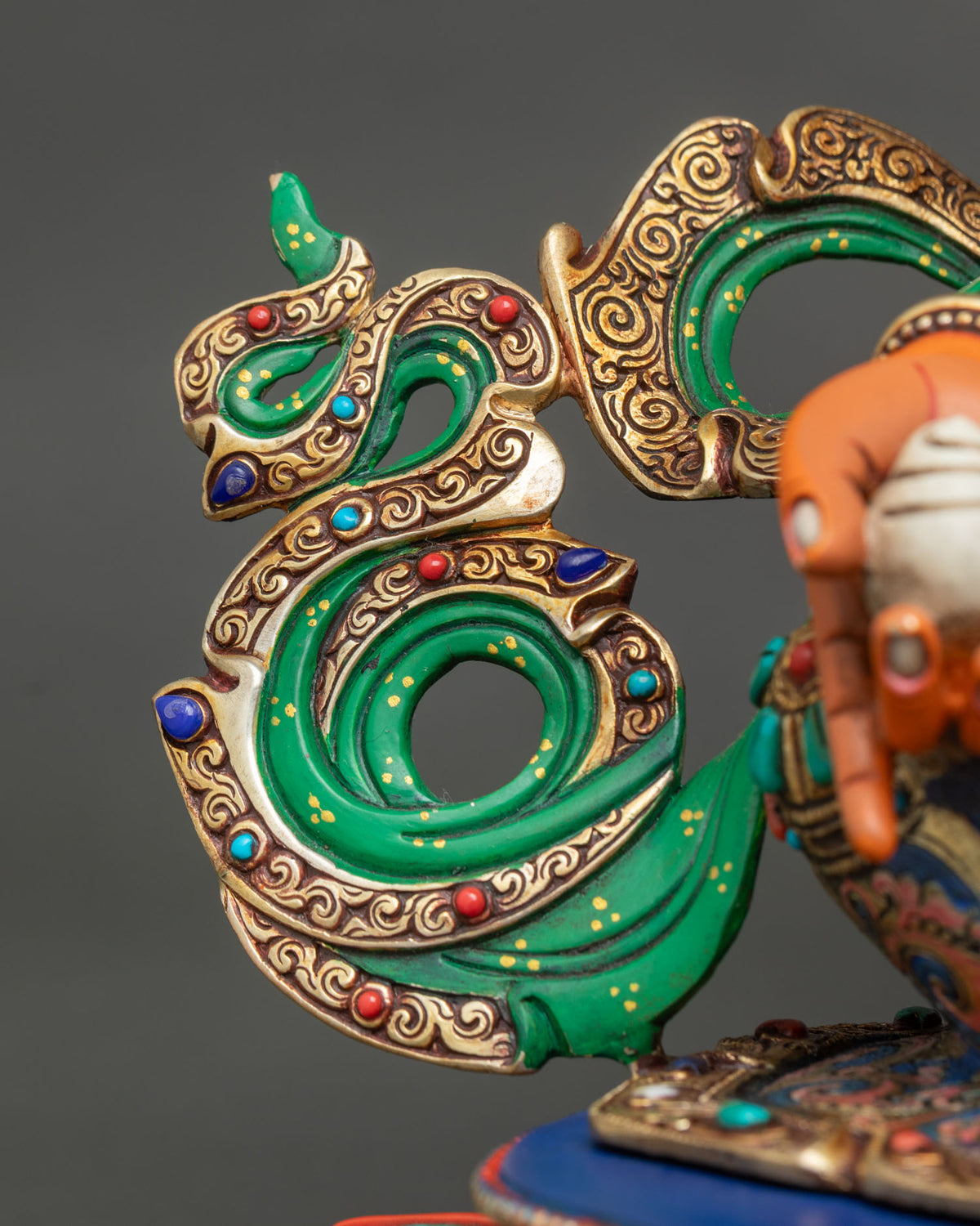 Yellow Dzambhala Statue | Traditional Newari Craftsmanship