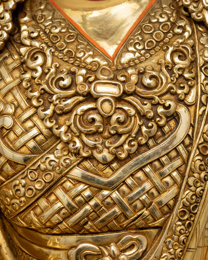 Guru Rinpoche Statue | Vajra Master Copper Sculpture