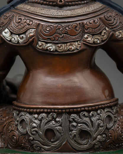 Dzambhala Statue – Handcrafted Wealth Deity Copper Sculpture