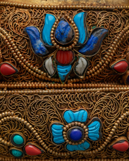 Dzambhala Statue | Sacred Vajrayana Wealth Deity Art