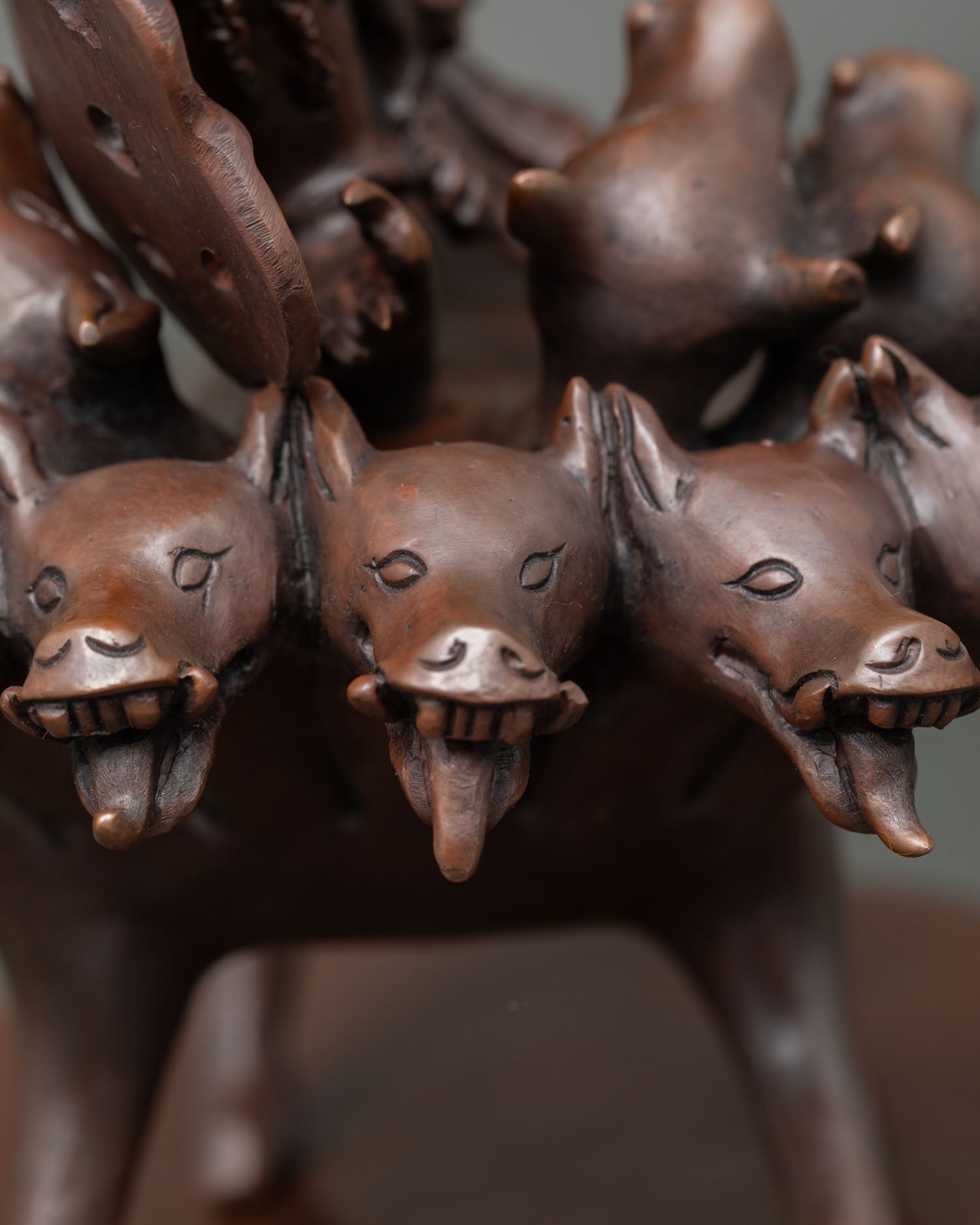 Dorje Gotrab Statue | Sacred Oxidized Copper Sculpture