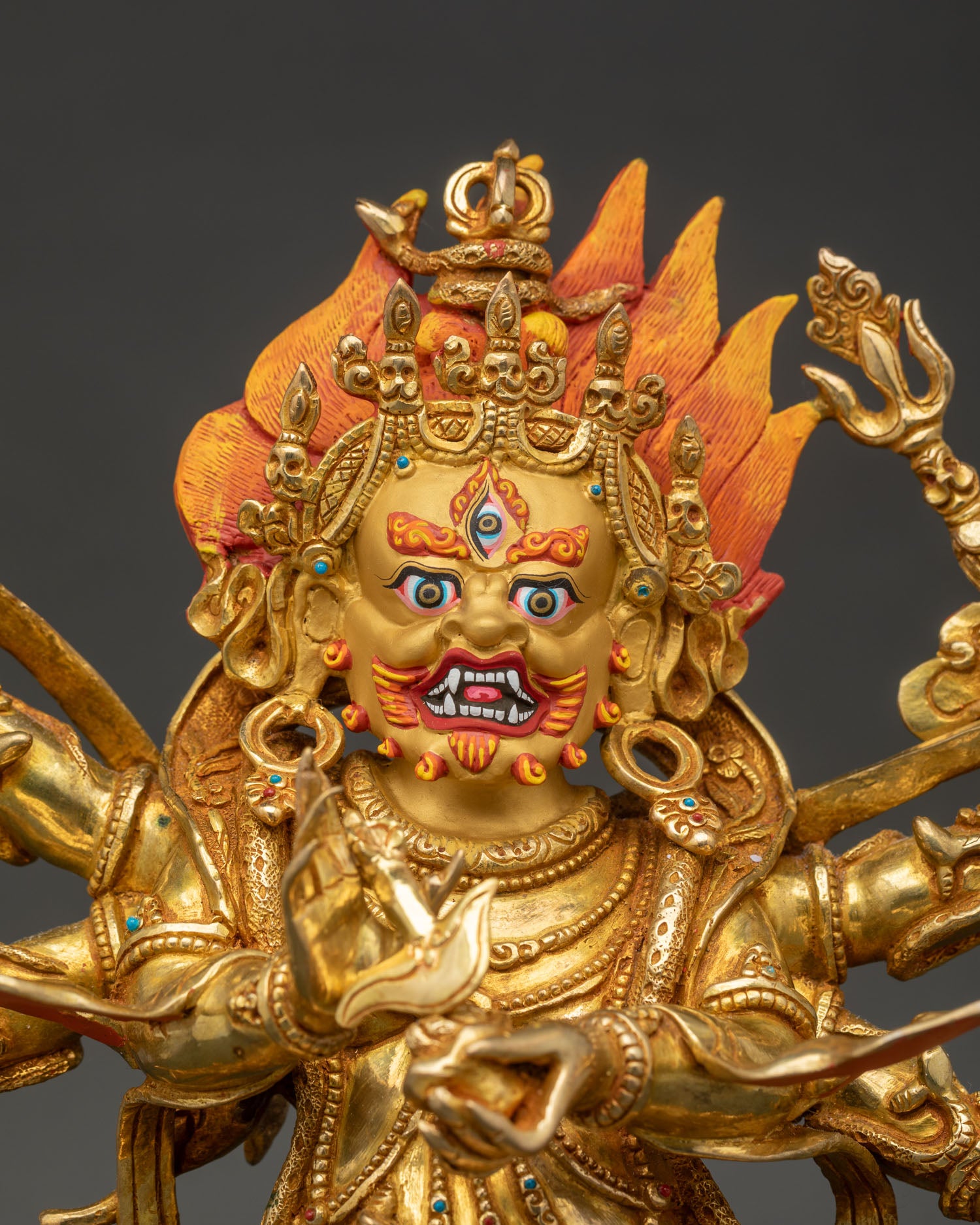 Six Arm Mahakala Statue