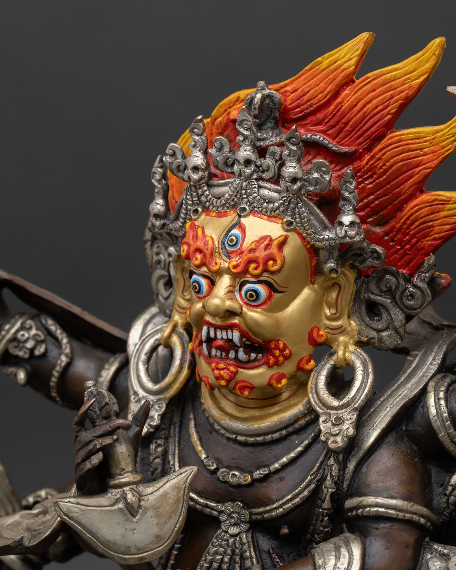 Six-Armed Mahakala | Dharma Protector Statue for Altar Decor