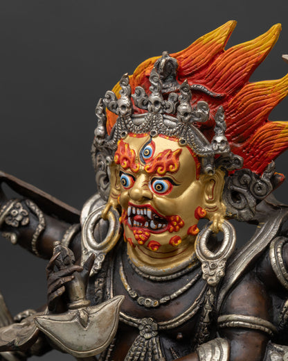 Six-Armed Mahakala | Dharma Protector Statue for Altar Decor
