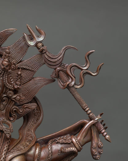 Six Armed Mahakala | Vajrayana Wrathful Protector Statue
