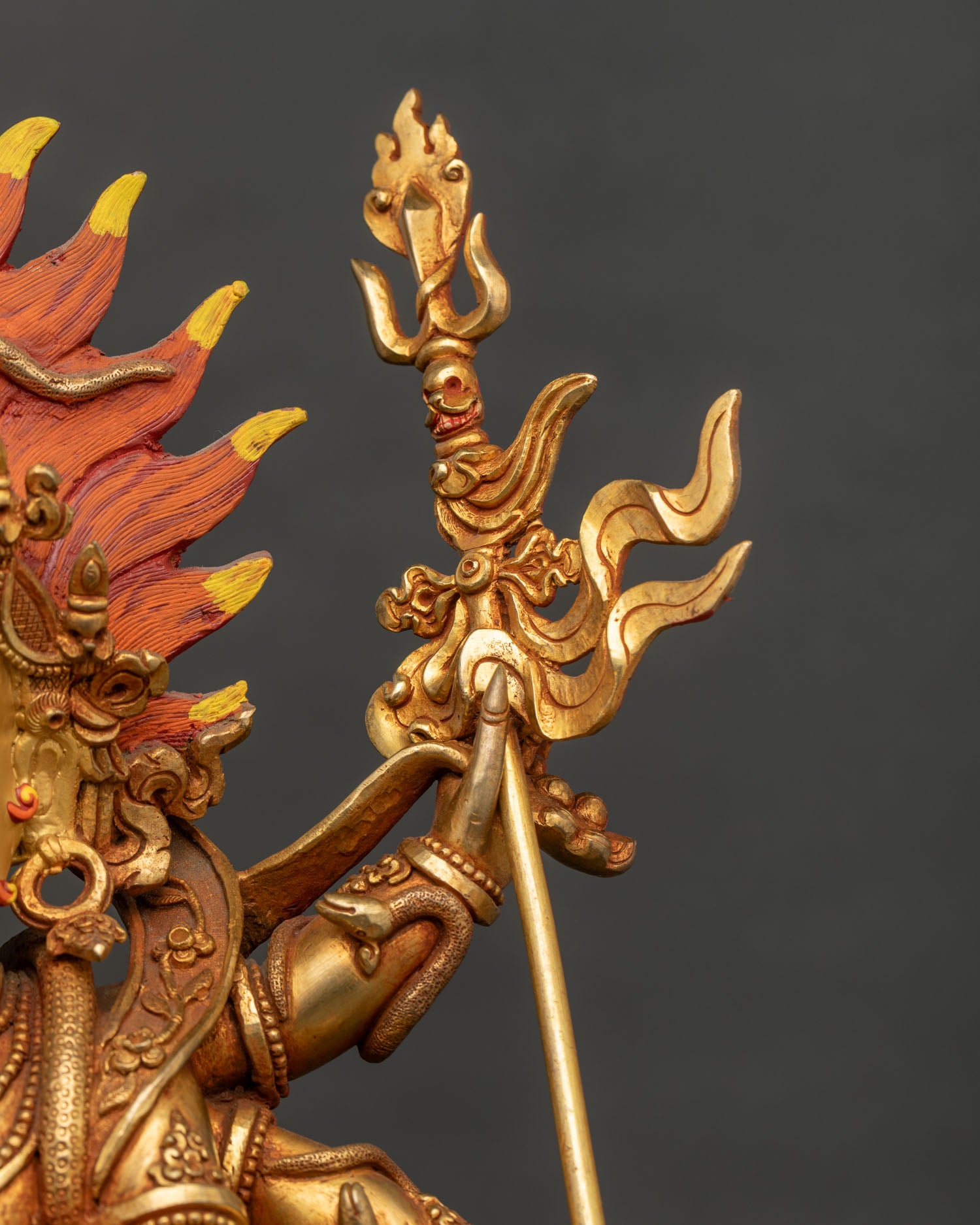 Six-Armed Mahakala Statue | Traditional Himalayan Buddhist Art
