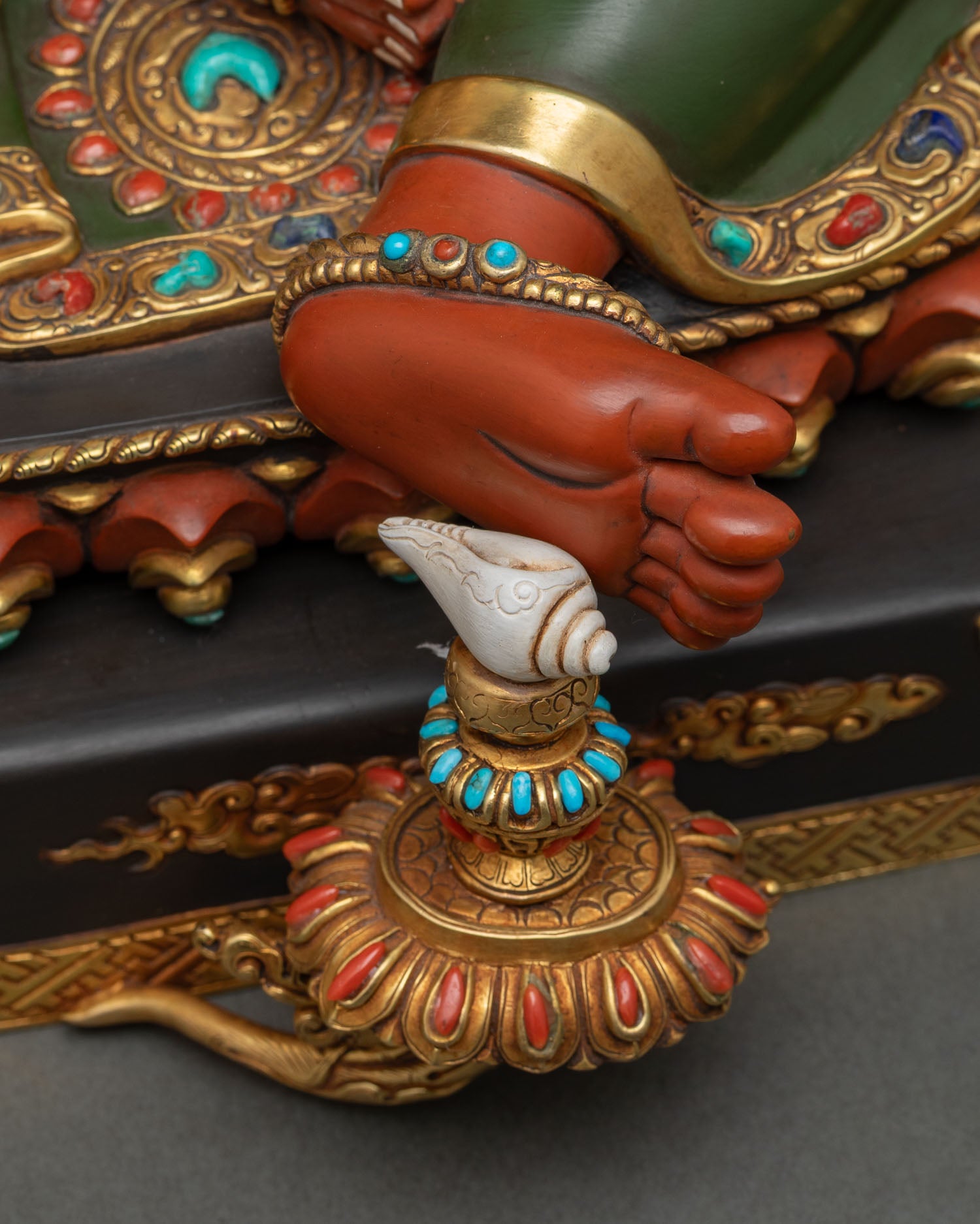 Dzambhala On Throne Statue | Manifest Prosperity and Abundance