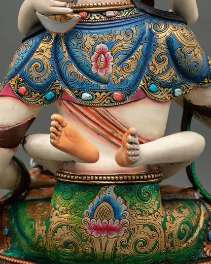 Vajrasattva and Consort | Sacred Vajrayana Union Sculpture