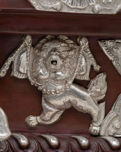 Ganesh With Throne Statue