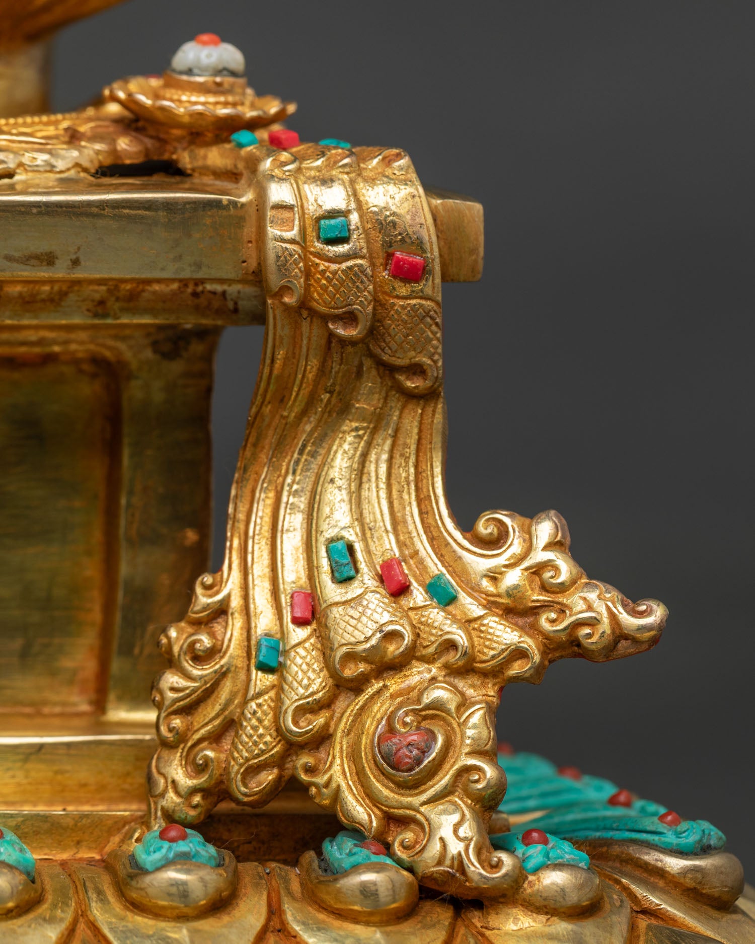 Enthroned Shakyamuni Buddha Statue | Spiritual Figurine for Meditation