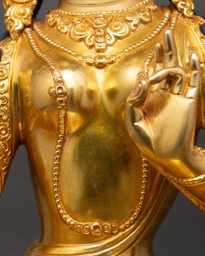 Green Tara Statue | Nepalese Spiritual Artwork