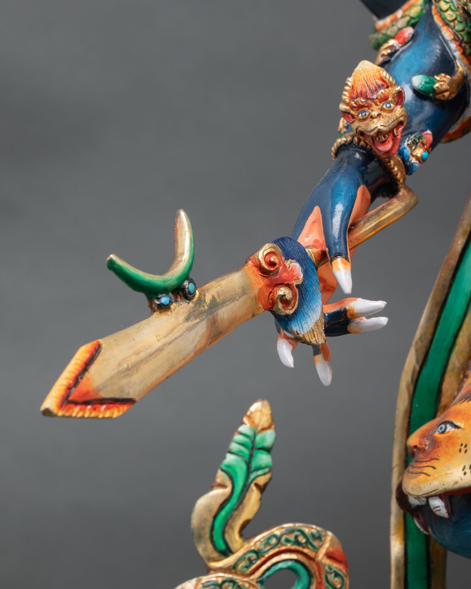 Ucchusma Statue | Wrathful Buddhist Guardian Deity