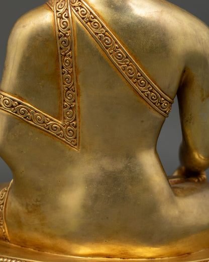 Shakyamuni Buddha | 24K Gold Gilded Copper Sculpture
