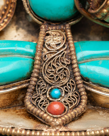 Manjushree Wall Hanging | Handcrafted Wisdom Deity Art Piece