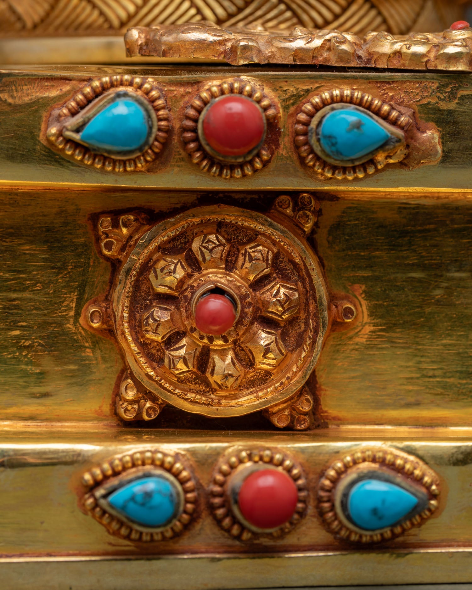 Dzambhala On Jeweled Throne Statue | Tibetan Buddhist Sculpture